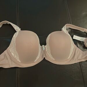 Soma tan and ivory lace bra